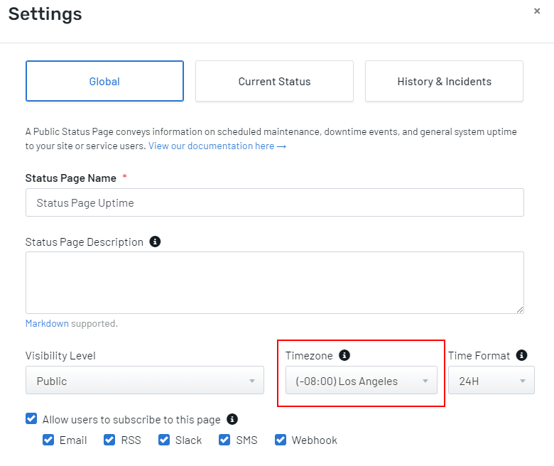 Setup Instructions for your Uptime.com Status Page – Uptime.com