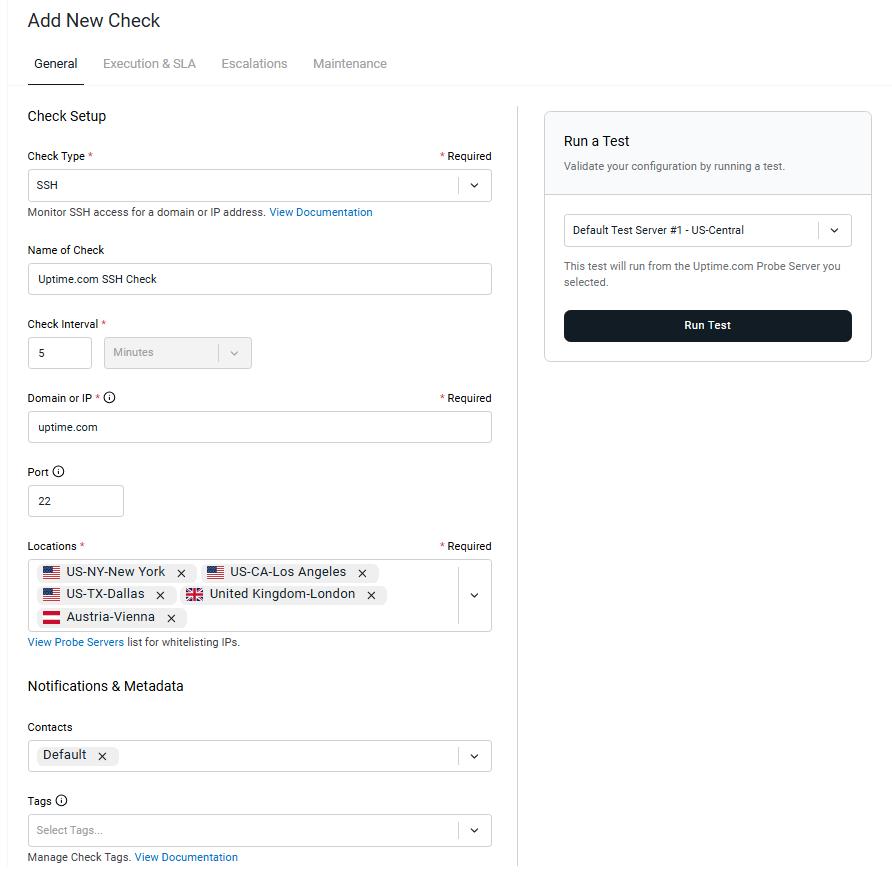 SSH Check Basics – Uptime.com