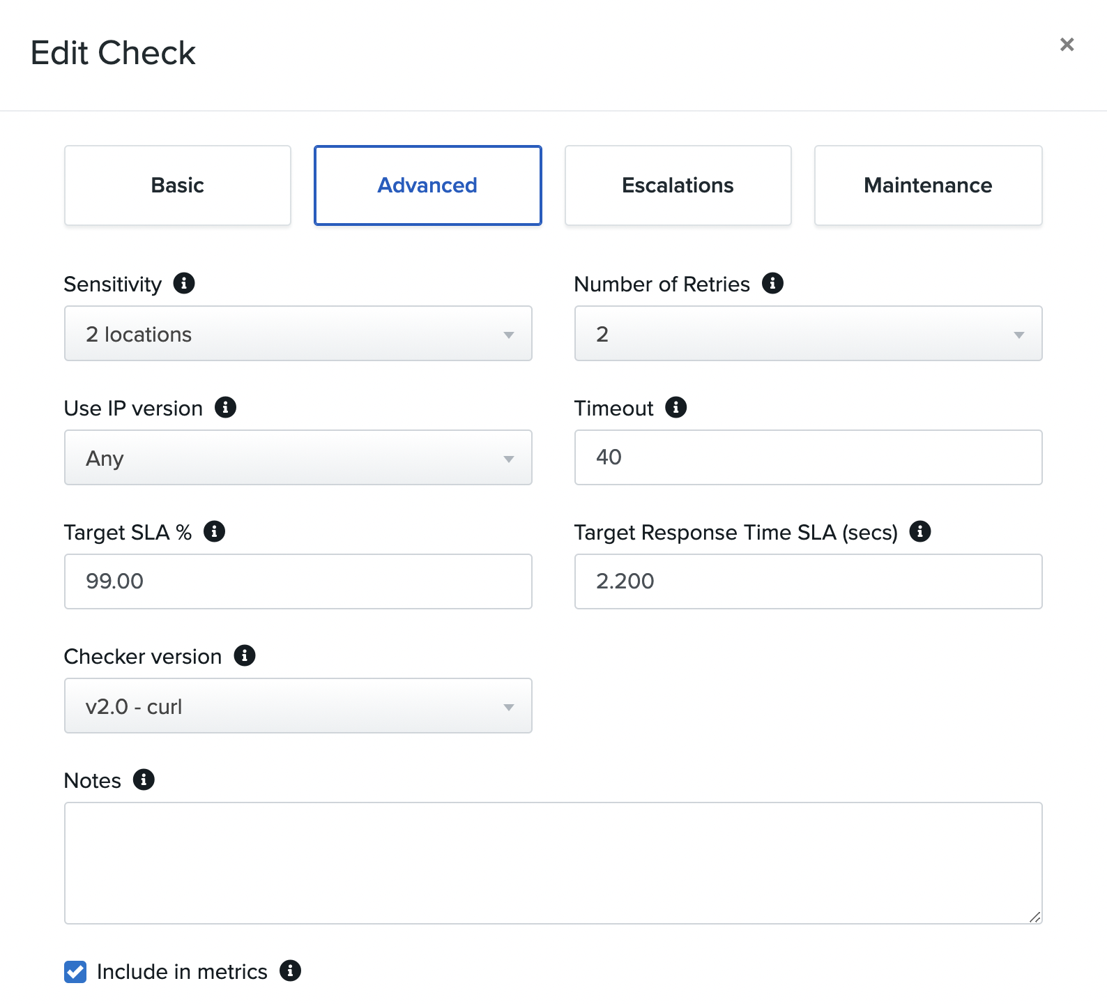 Uptime.com Check Field Explanations – Uptime.com